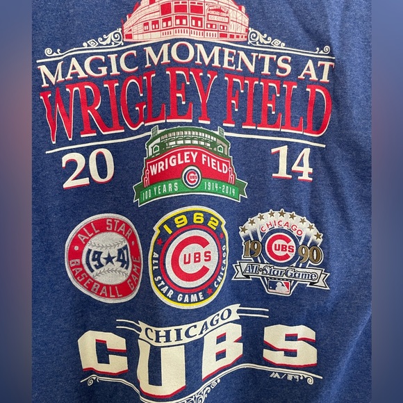 Chicago Cubs MLB Majestic Wrigley Field Magic Moments T shirt size Medium Men’s - Picture 5 of 7